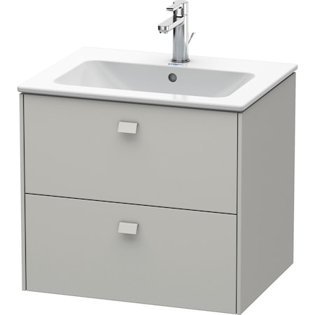 Duravit Brioso Wall-Mounted Vanity Unit Concrete Gray Matt BR410100707
